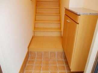 明るい玄関です