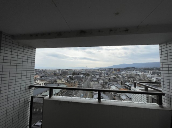 二面三か所あるベランダ