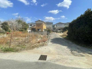 南側境界部分を撮影