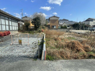 北側境界部分を撮影