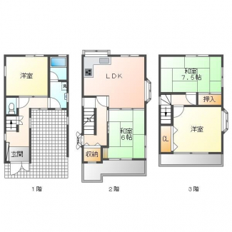 大阪府高槻市城南町４丁目の中古一戸建ての画像