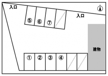 余戸西３丁目パーキング西の画像