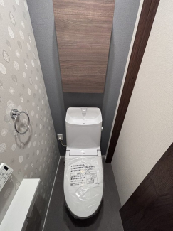 節水効果のある落ち着いたトイレです。