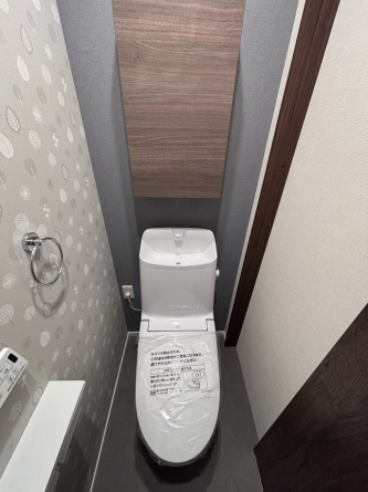 節水効果のある落ち着いたトイレです。