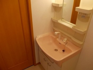 スペースが確保できる洗面所です