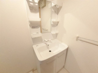 スペースが確保できる洗面所です