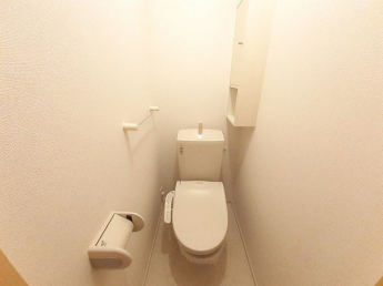 ゆったりとした空間のトイレです