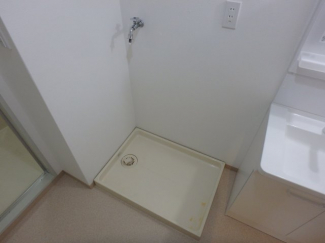 防水パン付き室内洗濯機置場