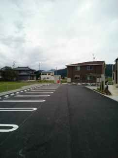 駐車場に車を止められます