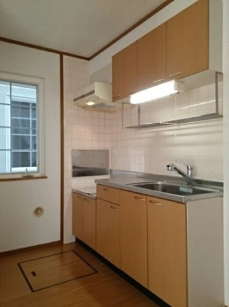 コンパクトなキッチンで掃除もラクラク