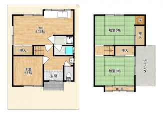 小家族向けの３ＤＫ　駐車スペースもあります