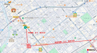 徒歩圏で生活に必要な施設がそろっています。