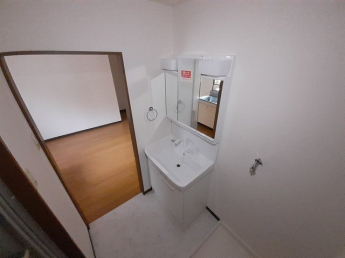 スペースが確保できる洗面所です