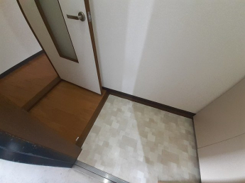 落ち着いた玄関です