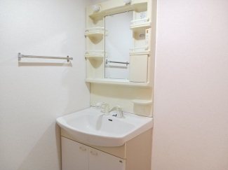 スペースが確保できる洗面所です