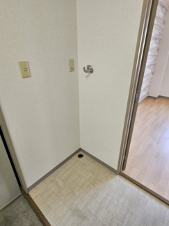 室内洗濯機置き場です