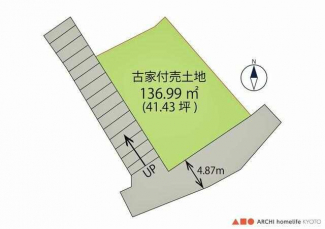 【建築条件なし】姫路市藤ケ台【古家付売土地】
