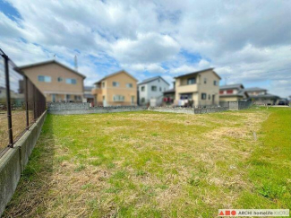 土地の南側から北西の向きに撮った写真。