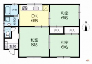 3DK(和室6帖・6帖・8帖/DK6帖)