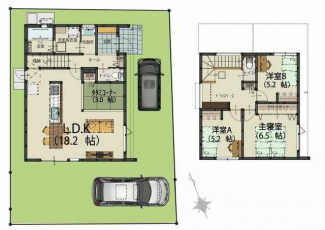 収納スペースたっぷり♪ドライスペースにはカウンターあり。