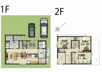 LDK～パントリー～洗面脱衣室をぐるぐる回れる家事ラク動線。