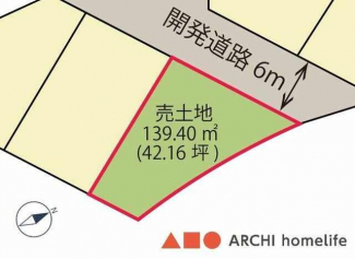 敷地約42.16坪、現況更地！