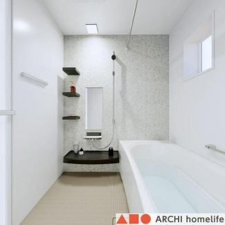 【飾東町庄Ａ】浴室暖房乾燥機は標準装備。梅雨時や、冬の寒い時