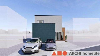 【飾東町庄Ｂ】モノトーンで落ち着いた配色の外観！