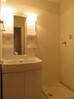 コンパクトで使いやすい洗面所