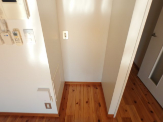 洗濯機置場です