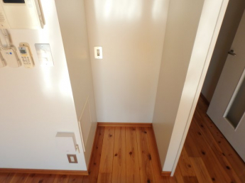 洗濯機置場です