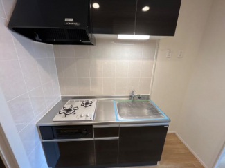 ２口ガスコンロのキッチン