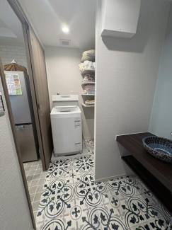 洗面と洗濯機置き場