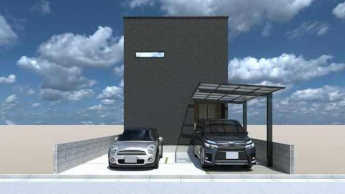 【完成予想図】住みやすい立地が魅力的☆スタイリッシュなデザイ