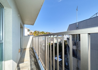 リビングの東面バルコニー