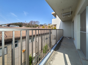 西面南面L型バルコニー