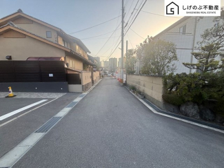 前面道路です。