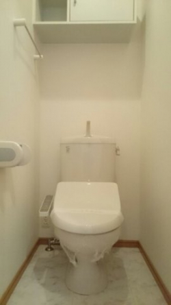 ゆったりとした空間のトイレです