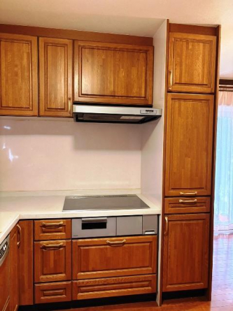 コンパクトなキッチンで掃除もラクラク