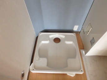 防水パン付き室内洗濯機置き場