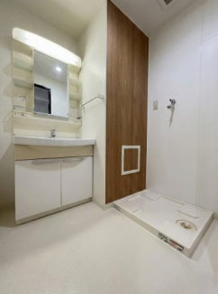 朝の身支度には欠かせない独立洗面化粧台