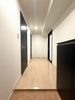 落ち着いた玄関です