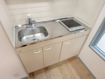 IHコンロのキッチン