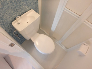 落ち着いた色調のトイレです