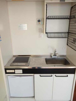 ＩＨコンロ・ミニ冷蔵庫付きミニキッチン