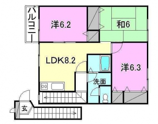 松山市勝岡町のアパートの画像