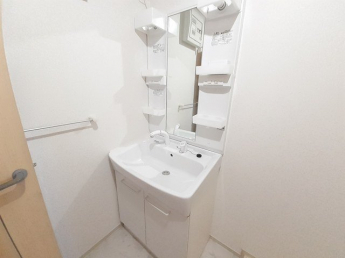 忙しい朝には欠かせない洗面所です