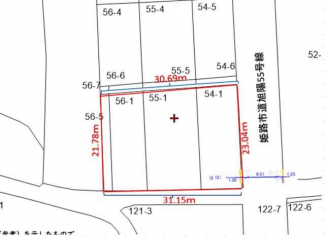 区画図面（地番区分図）