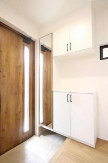 【施工例】玄関には大容量のシューズボックスを完備！沢山の靴が