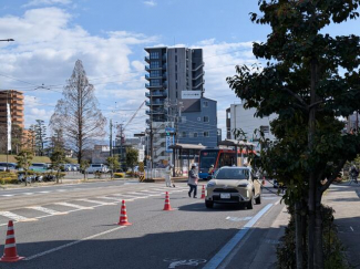 伊予鉄道後公園前電停　約１０００ｍ